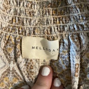 Burnt orange off the shoulder long sleep sleeve shirt
